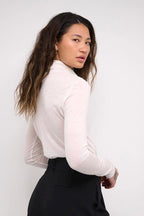 Rollneck Top, Off-White image 3
