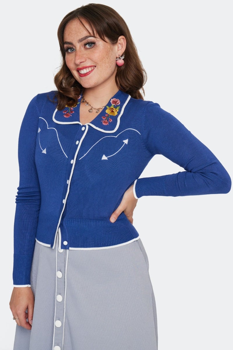 Embroidered Cardigan, Western Floral image 0