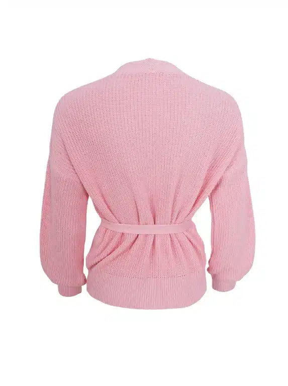Fry Knit Cardigan, Rose image 3