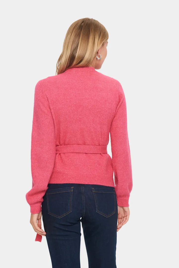 Larna Wrap Cardigan, Fruit Dove image 4