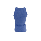 Faye Lurex Vest Top, Sky Blue colour image 2