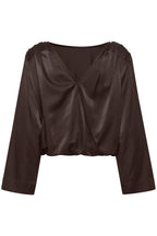 Estelle Wrap Blouse, Espresso image 7