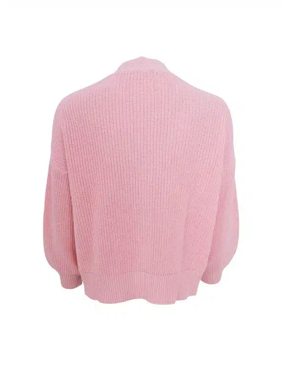 Fry Knit Cardigan, Rose image 5