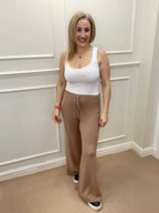 Eva Flared Lounge Pants, Camel image 0