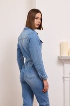 Joy Jumpsuit, Blue Denim image 1