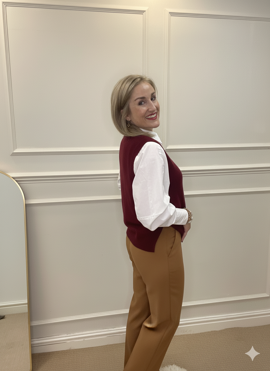 Perfect Tank, Burgundy image 1
