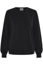 MEW 23 The Sweat Blouse, Black - flat front