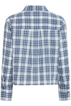 Crina Shirt, Blue Check - back