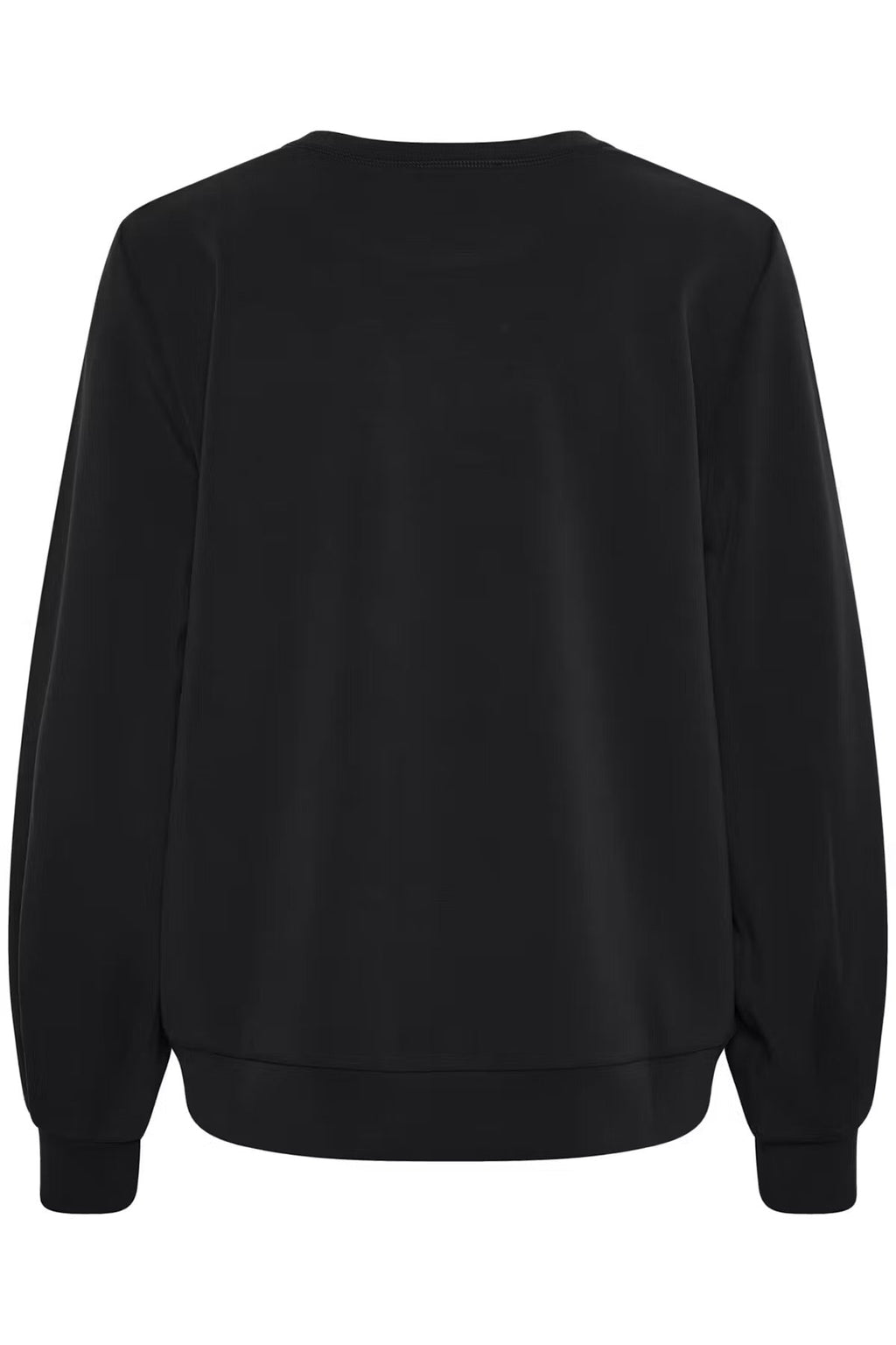 MEW 23 The Sweat Blouse, Black - flat back