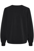 MEW 23 The Sweat Blouse, Black - flat back