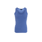 Faye Lurex Vest Top, Sky Blue colour image 1