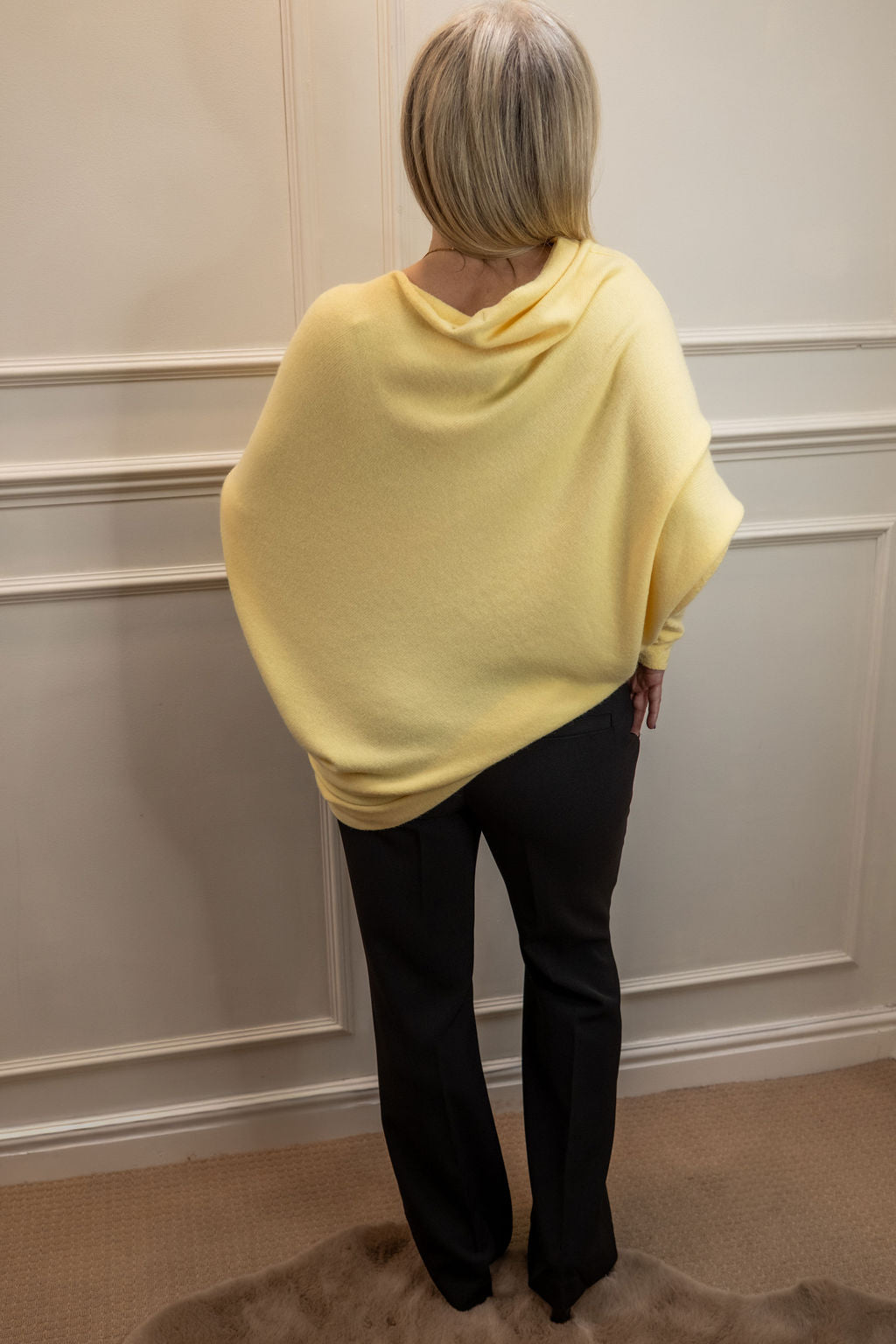 Asymmetric Knit, Lemon