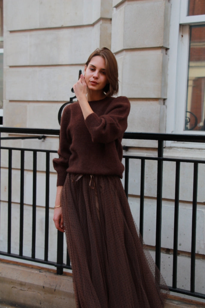 Isabelle Sweater, Chocolate Brown image 7