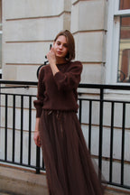 Isabelle Sweater, Chocolate Brown image 7