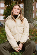 Fey Short Puffer Jacket, Birch image 1