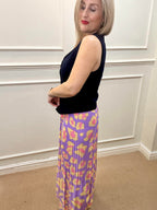 Lana Skirt, Floral Leopard print image 2