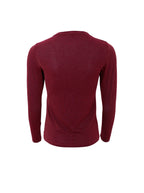 Faye Lurex Long-Sleeved Top, Plum colour image 1