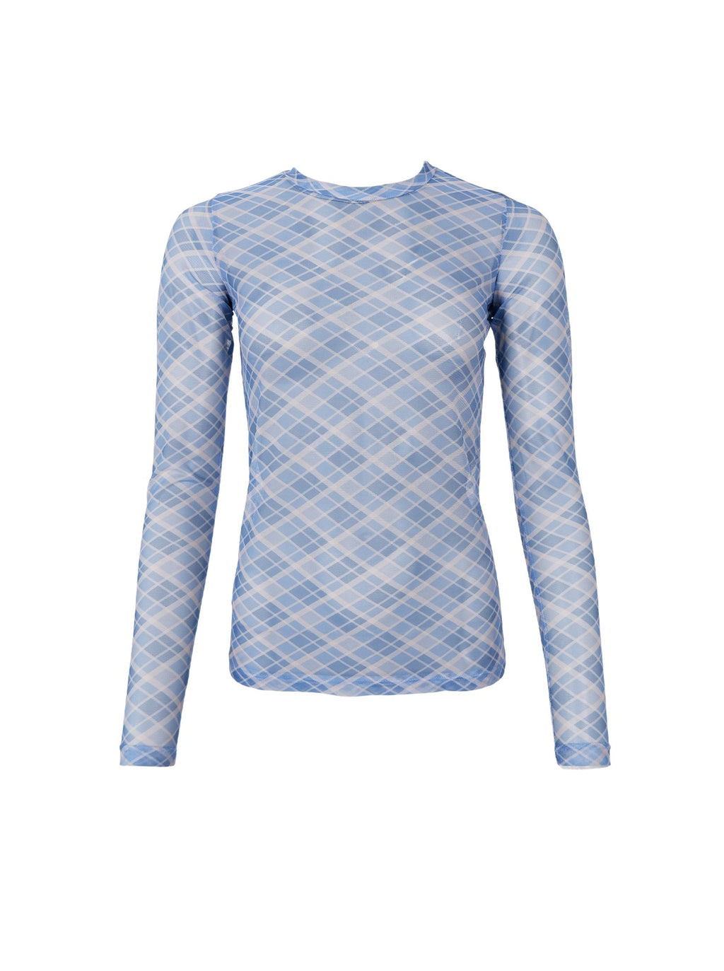 Bcanne Mesh Blouse, Blue Check