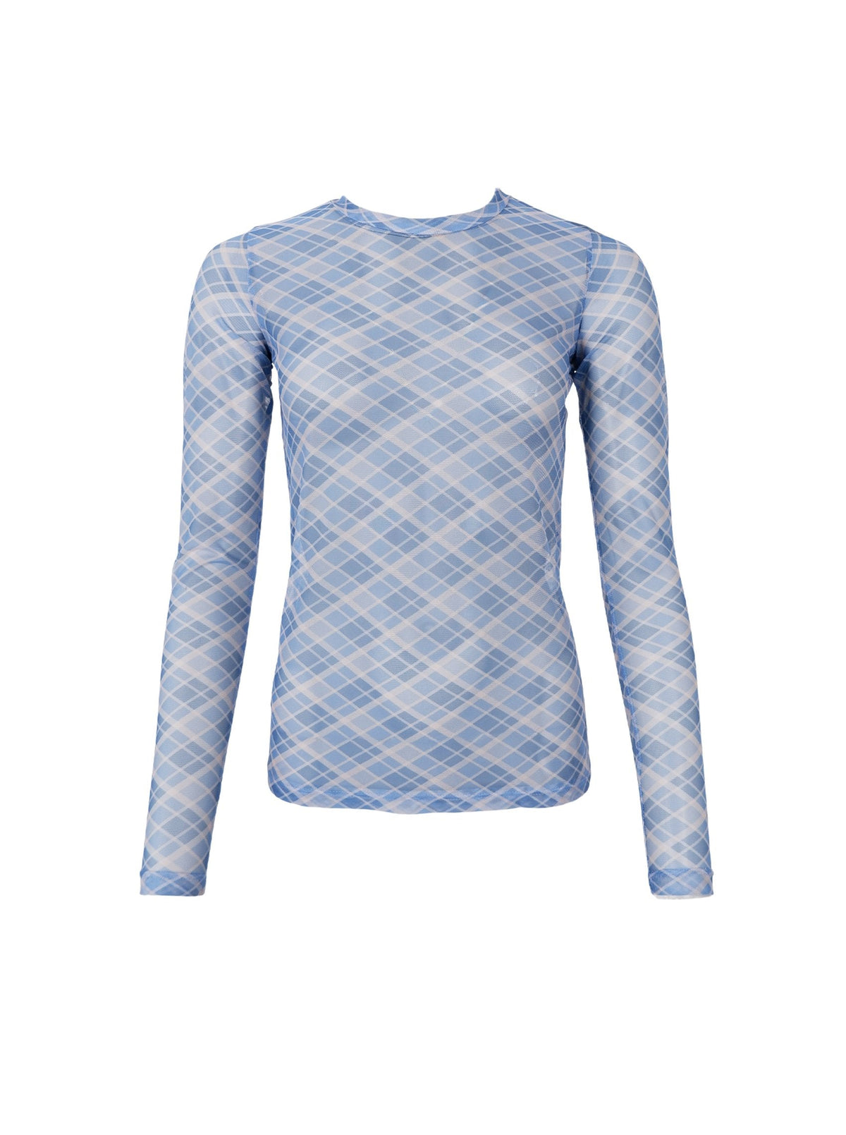Bcanne Mesh Blouse, Blue Check