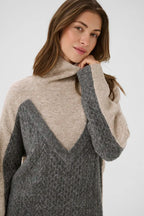 Myttah Pullover, Grey and Beige Melange image 1