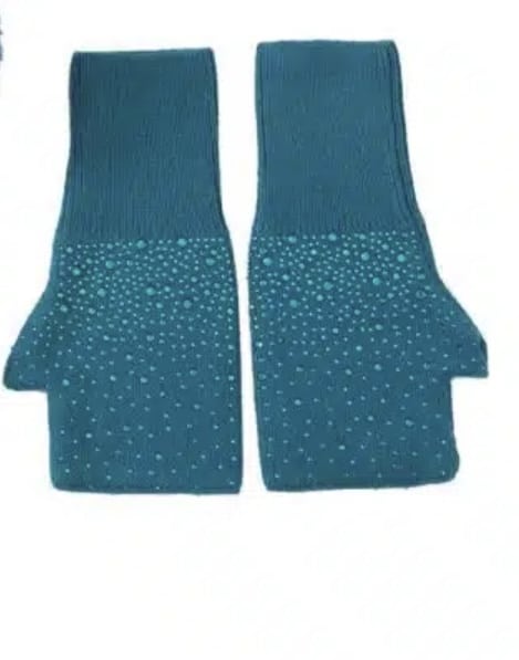Sequin Handwarmers, Peacock Blue image 0