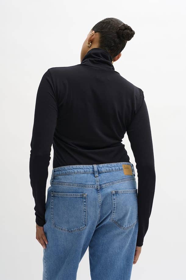 Rollneck Top, Black image 10