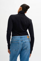 Rollneck Top, Black image 10