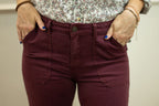 Alder Jean - Wide Leg, Burgundy