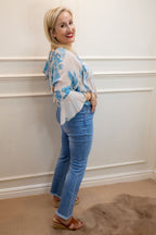 Keira Crop Jean, Mid-Blue