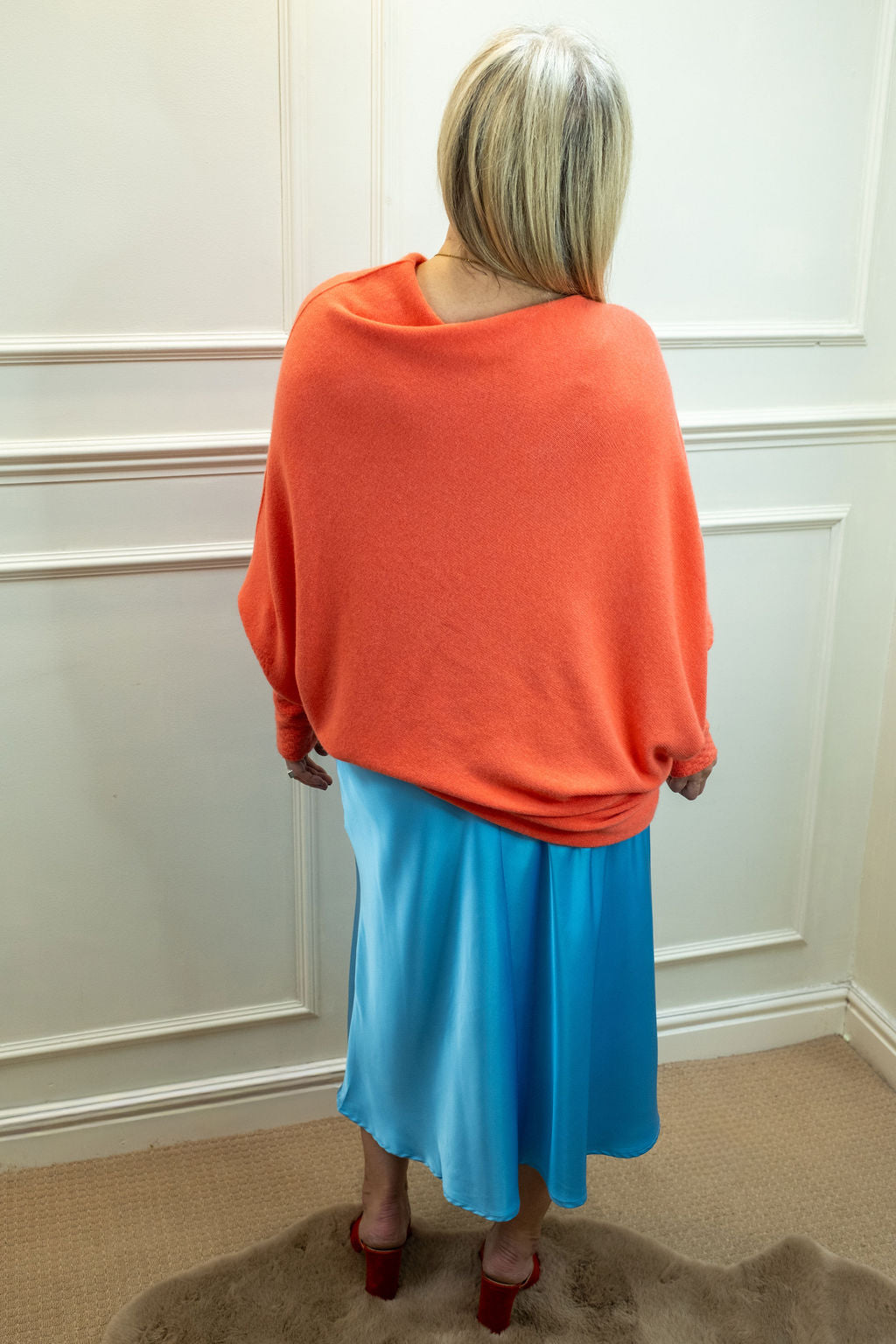 Asymmetric Knit, Peach
