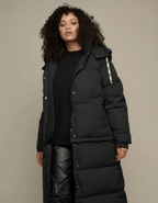Jola Coat with detachable skirt, Black image 0