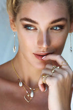 Gold Slim Mesh Ring image 2