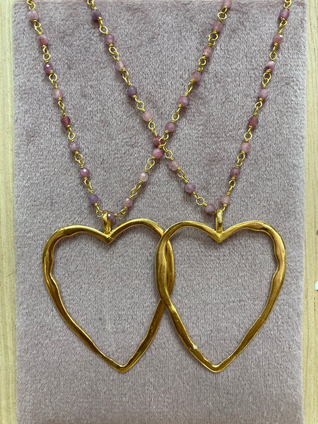 Big Love Necklace, Pink Tourmaline image 2