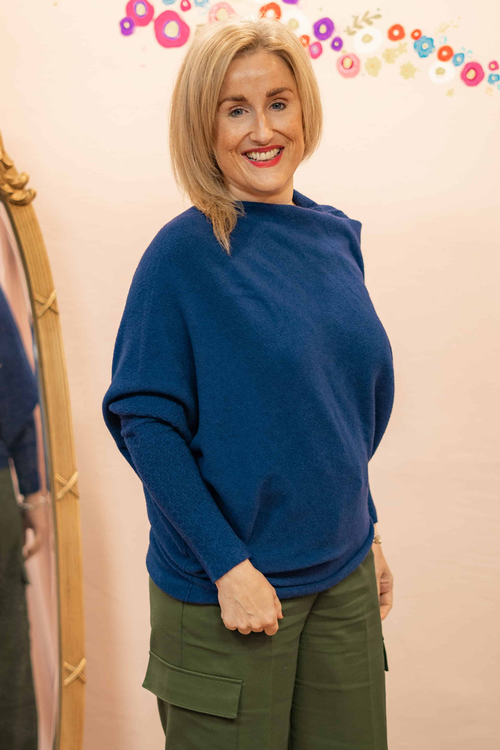 Asymmetric Knit, Sapphire Blue image 0