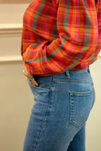 Twiggy 3/4 Length Jean, Mid Blue
