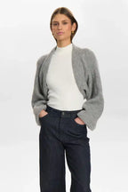 Mina Bolero Cardigan, Light Grey melange image 0