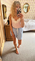 Jovie Shorts, Navy Stripe