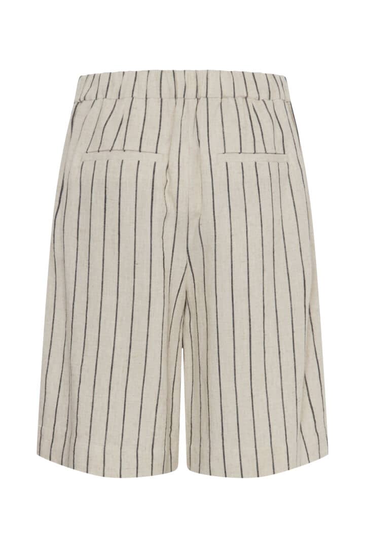 Johanna  Woven Short, Linen Black Stripe image 6