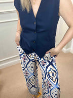Dainsy Trouser, Floral Blue print image 1