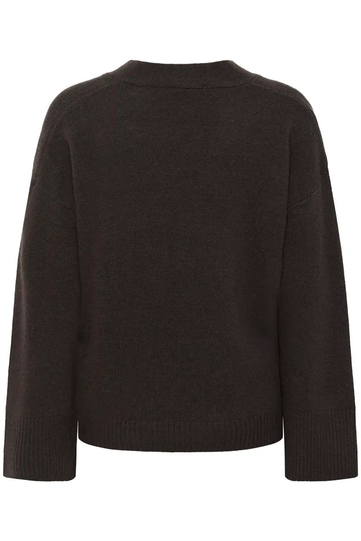 Huxi V-Neck Pullover, Espresso image 5
