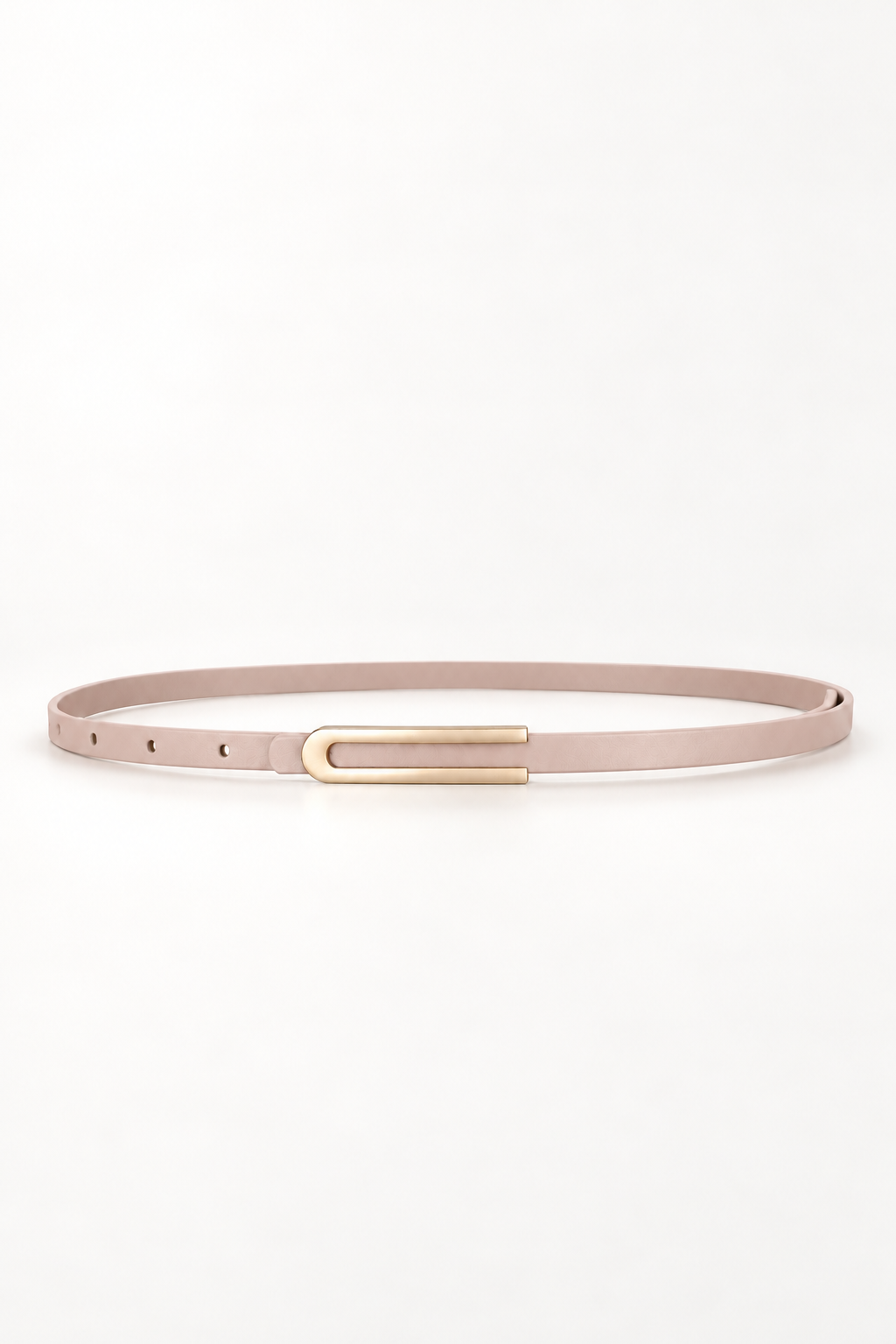 Celine Slim Belt, Blush Leather