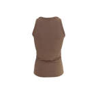 Faye Lurex Vest Top, Golden Sand colour image 2