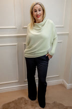 Asymmetric Knit, Pistachio