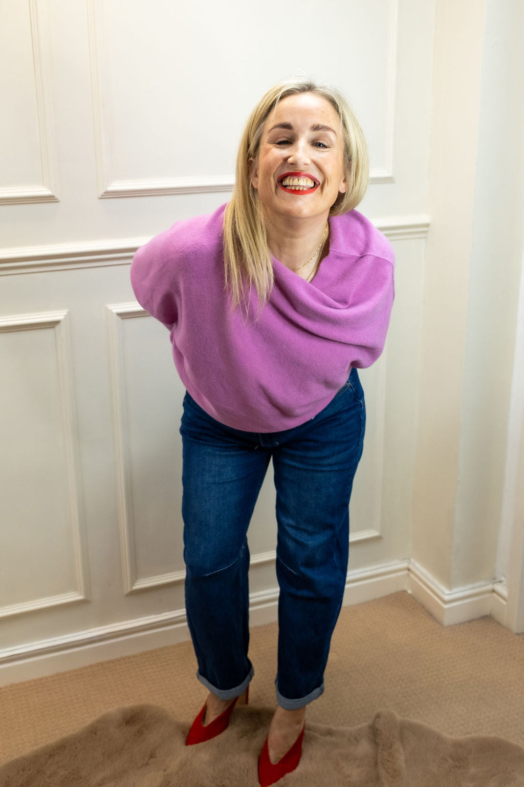 Asymmetric Knit, Heather
