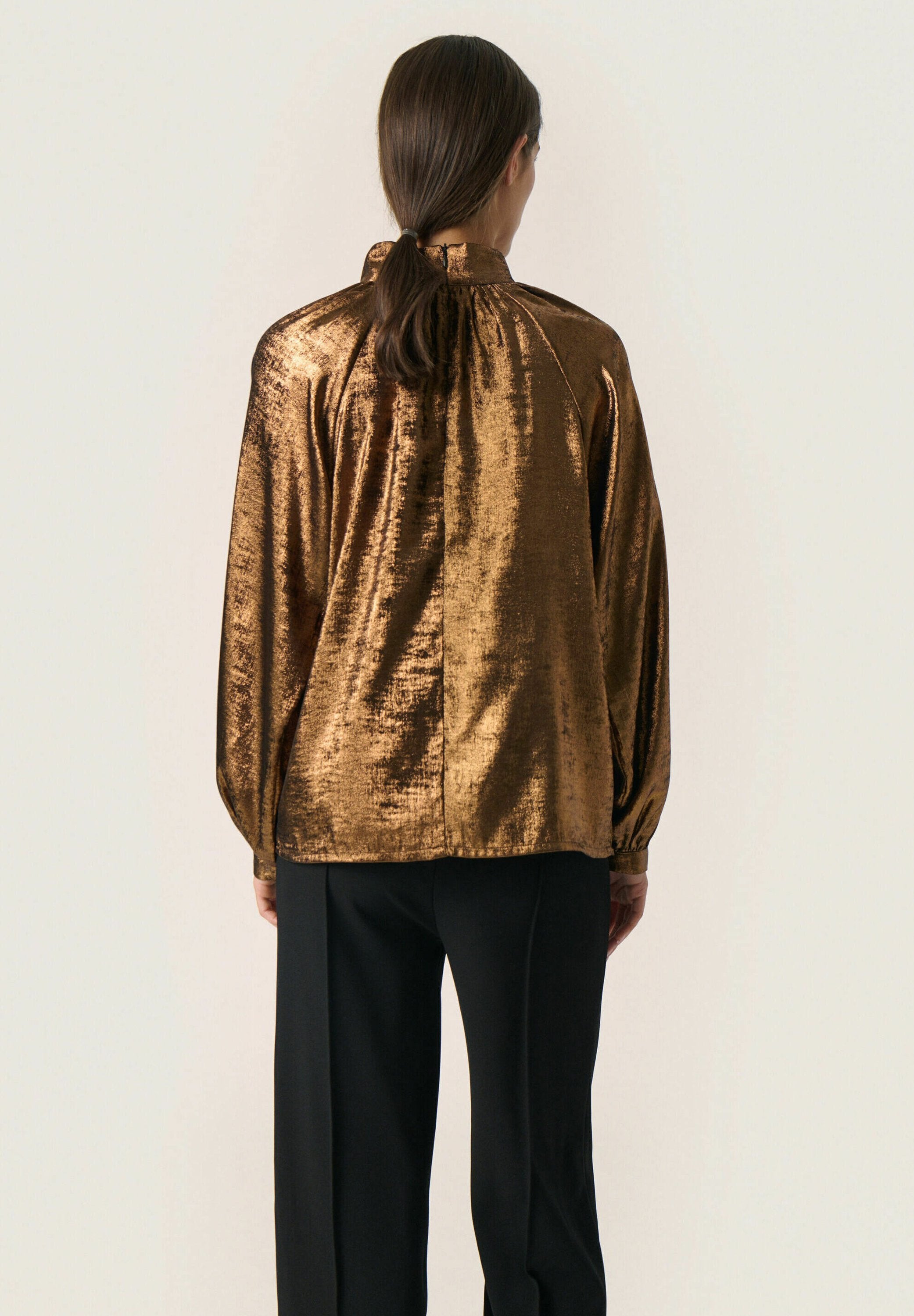 Elvie Ronya Blouse, Copper — Soaked in Luxury