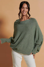 Asymmetric Knit, Moss Green image 6
