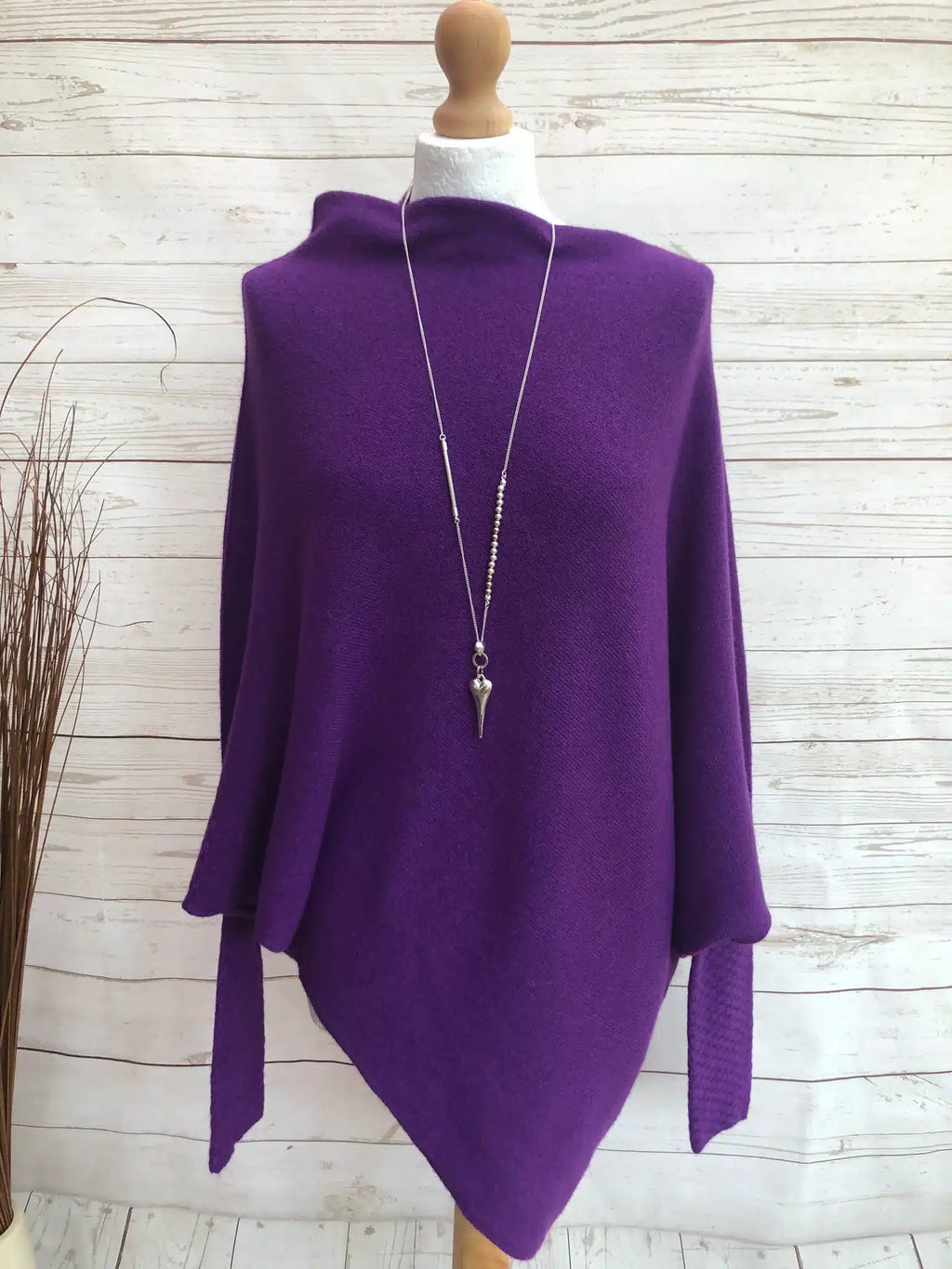 Asymmetric Knit, Purple image 1