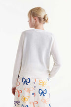 Vera Cardigan, Ecru image 4