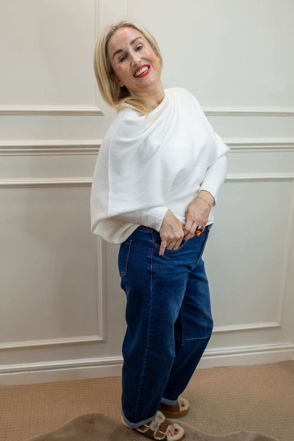 Asymmetric Knit, Seasonal White