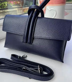 Leather Loop Bag, Navy image 1